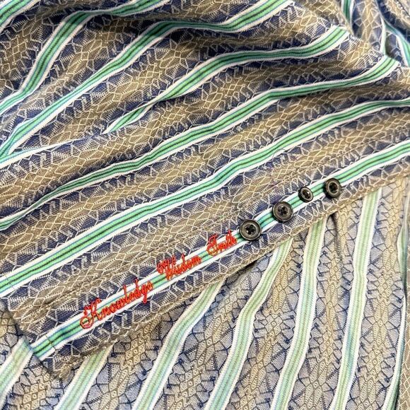 Robert Graham Button Down flip cuff Shirt  XL - Picture 4 of 7